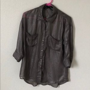 Button up top, olive color
